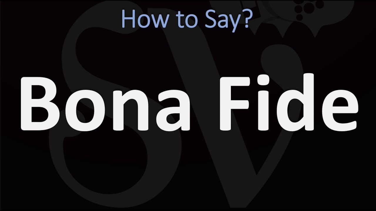 How to Pronounce Bona Fide? (CORRECTLY)