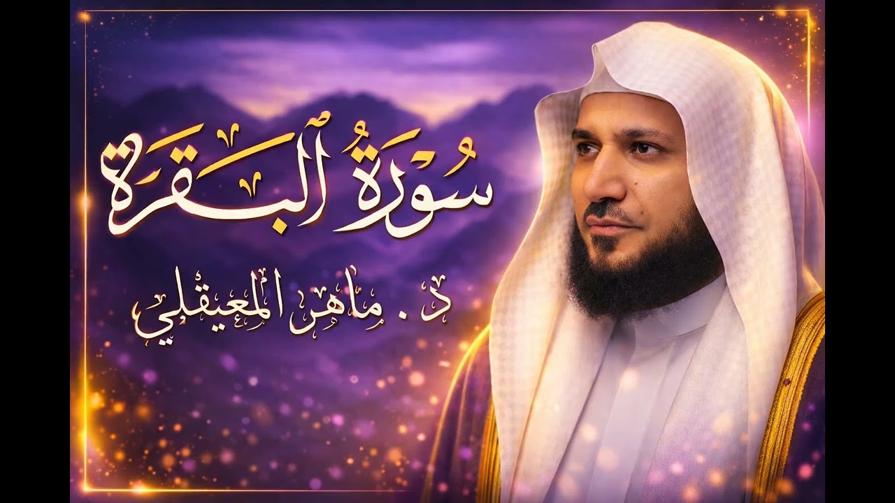 سورة البقرة كاملة بصوت الشيخ ماهر المعيقلي  راحة نفسية وطمأنينة 😌