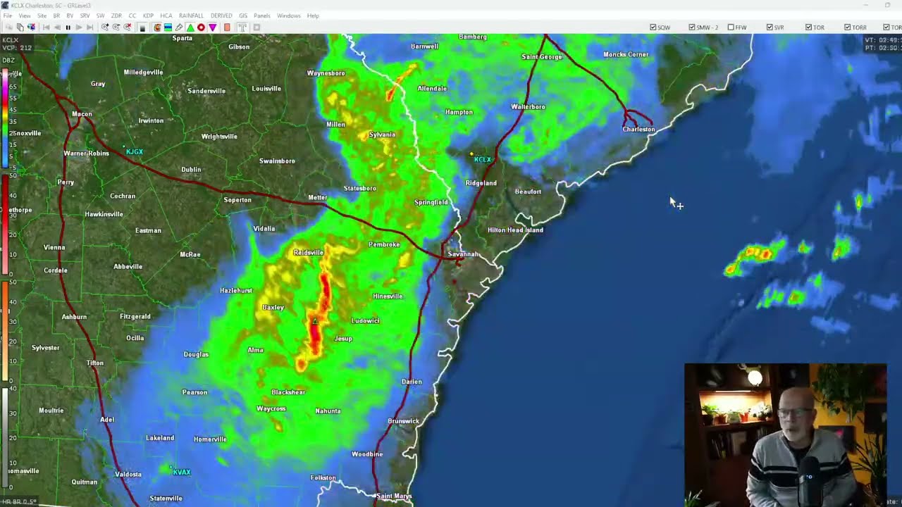 Live Radar Sunday, Feb 15 from Pat's Weather and Nature Channel