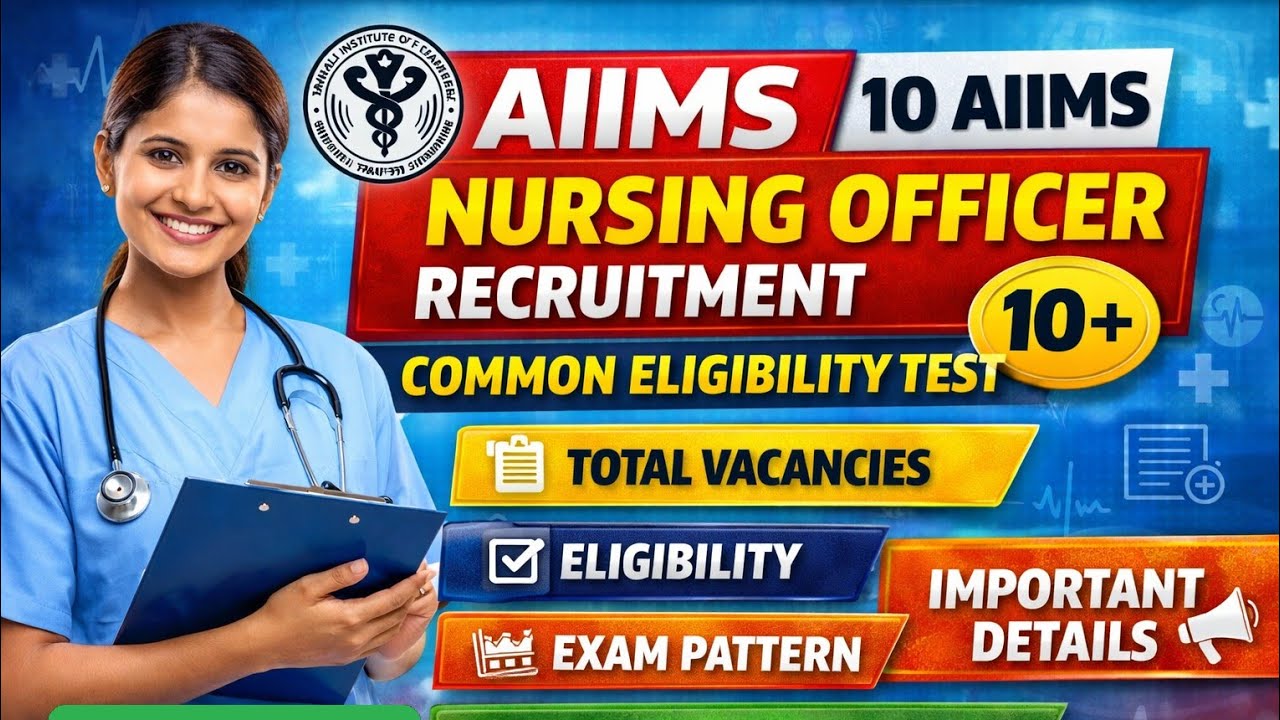 AIIMS Nursing Officer Recruitment 2026 | CET Exam Pattern, Age Limit, Salary & Selection Process