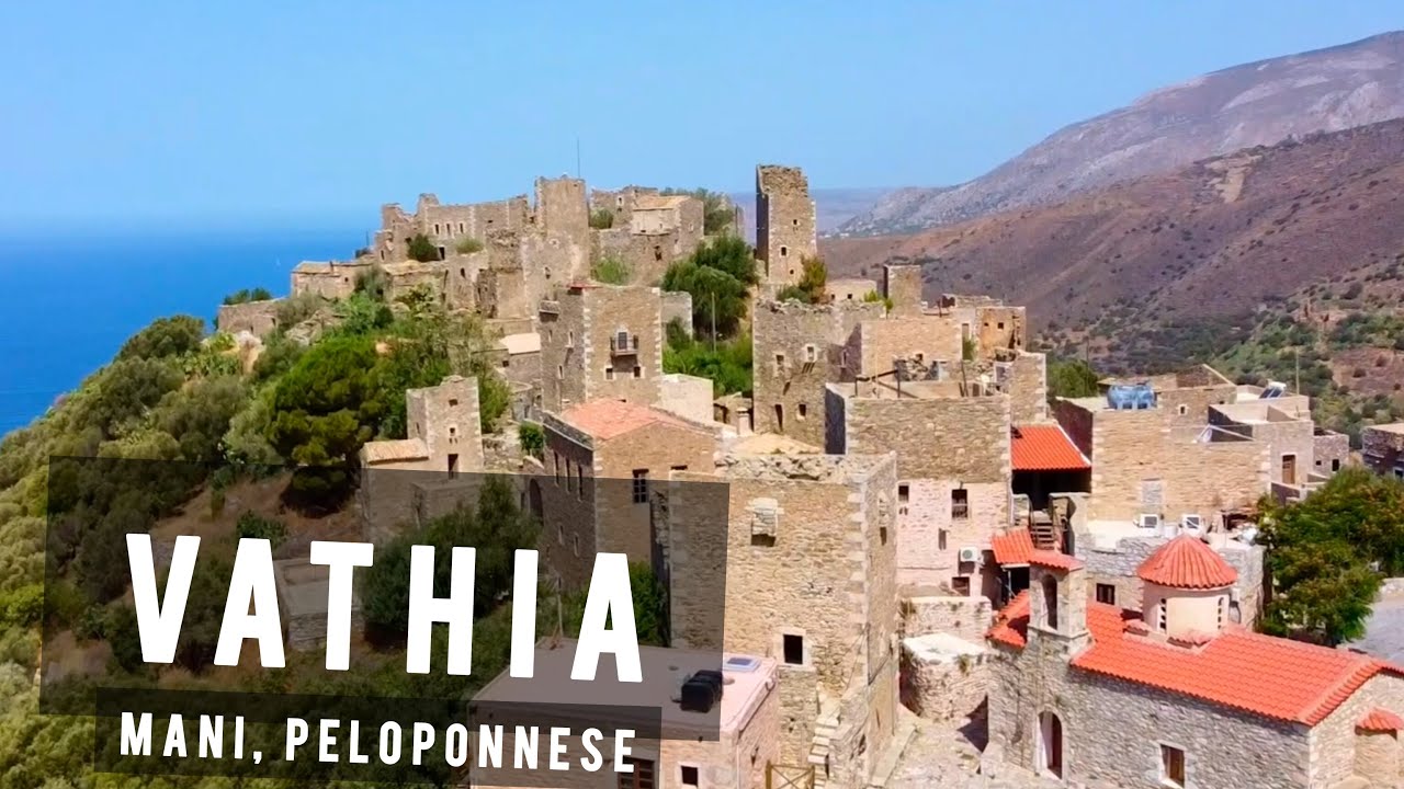Vathia by drone, Mani Peninsula, Peloponnese | GREECE 🇬🇷