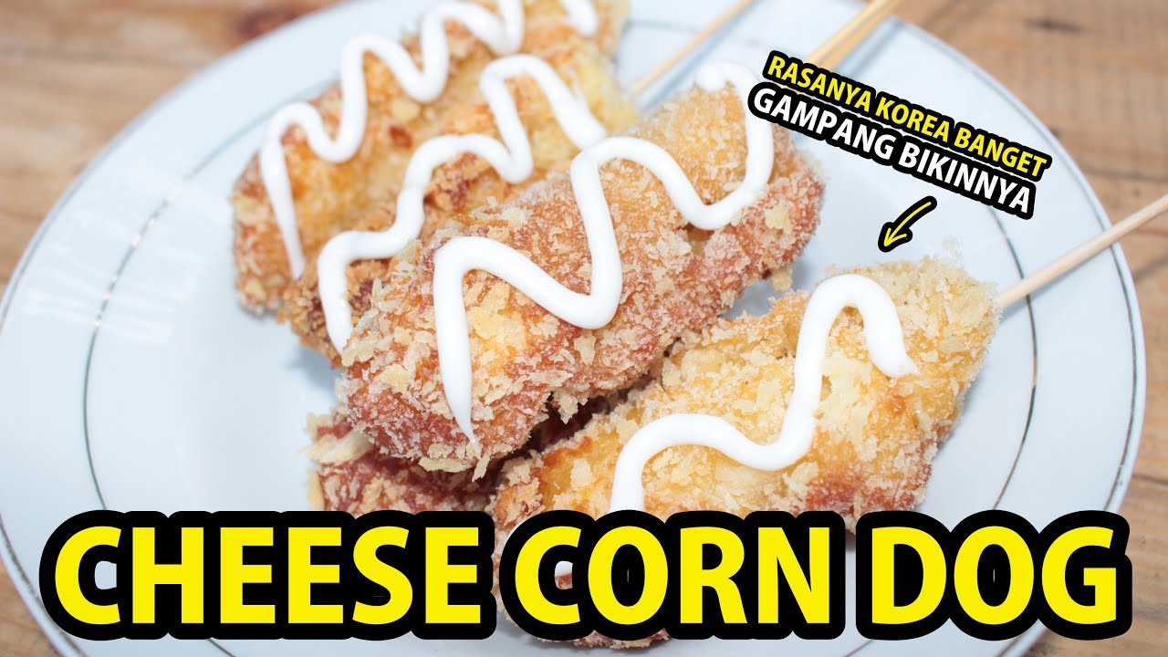 RESEP CORN DOG YANG LAGI HITS..!! | KEJU HOT DOG KOREA