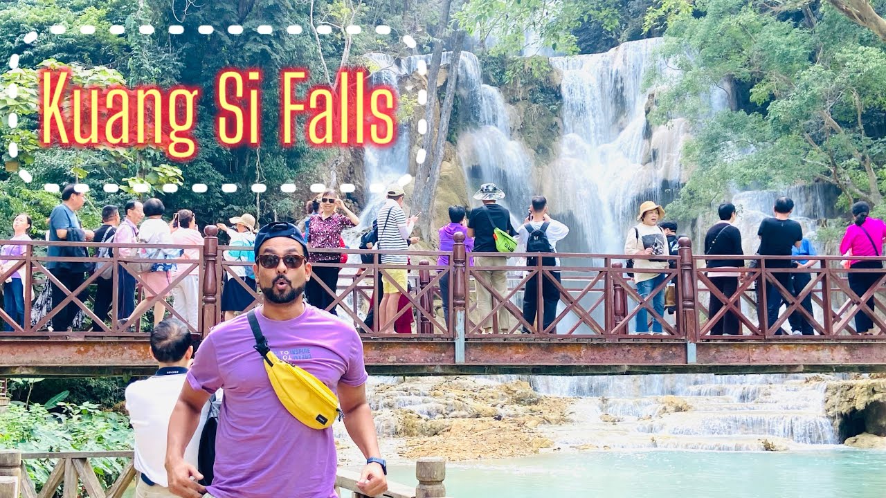 Became Celebrity in the most visited place in Laos | Kuang Si Falls |