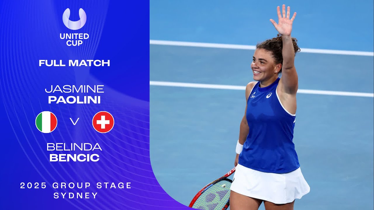 Jasmine Paolini v Belinda Bencic Full Match | United Cup 2025 Group D