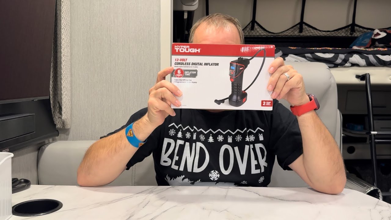 $38 Hyper Tough Battery Powered Tire Inflator Unboxing and Testing