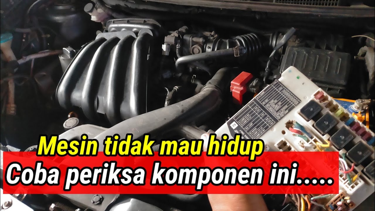 NISSAN GRAND LIVINA TIDAK MAU HIDUP,INDIKATOR CHECK ENGINE TIDAK MENYALA.