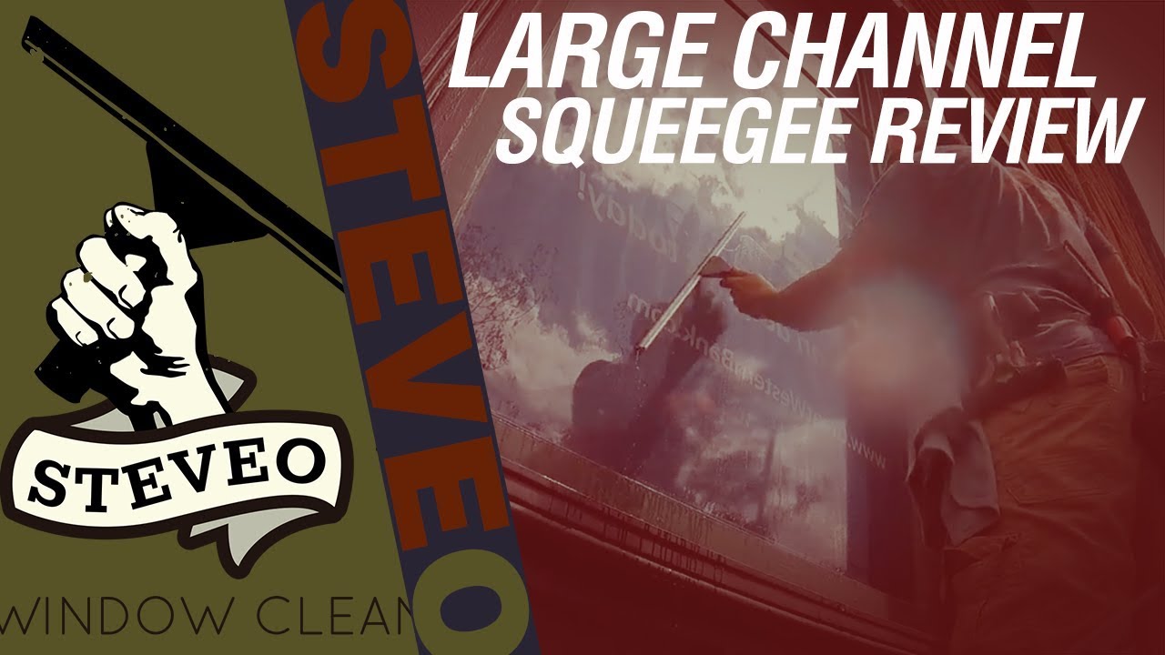 Large Wide Body Channel Squeegee Review with SteveO
