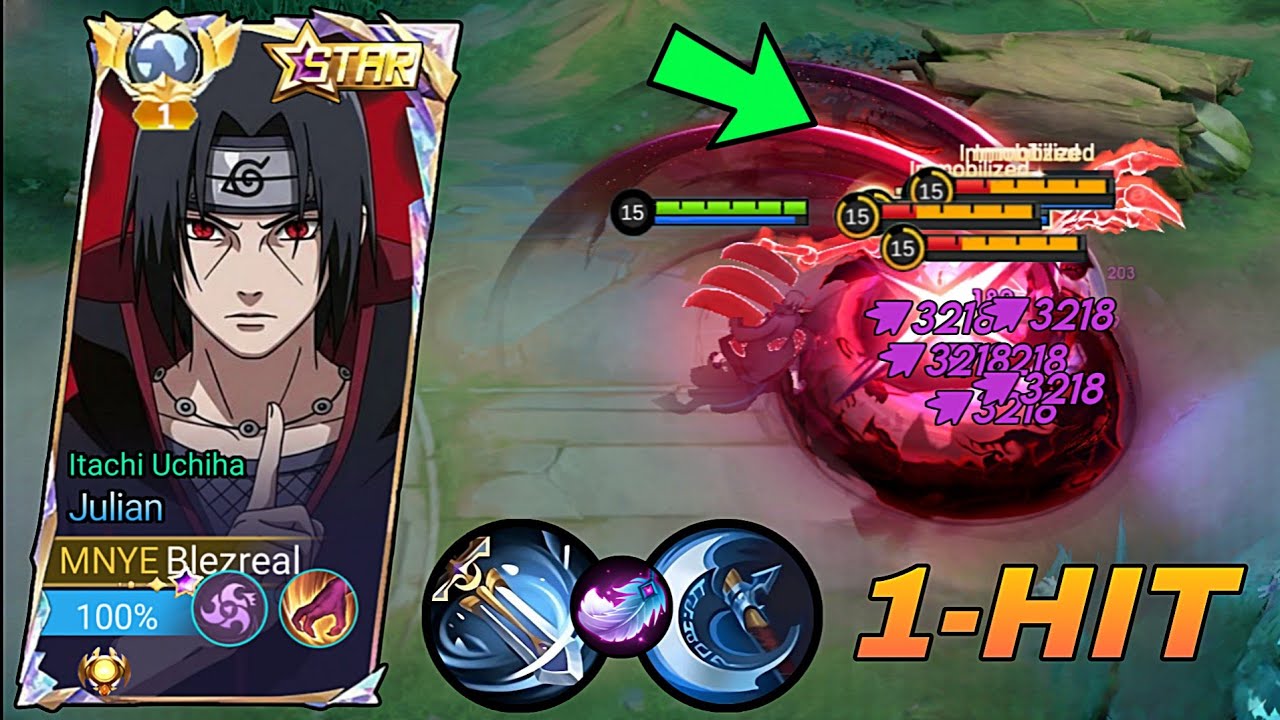 ITACHI UCHIHA X JULIAN NEW SKIN BEST ONE-SHOT BUILD IN SOLO RANK 2026!! (Must Watch!!) - MLBB 