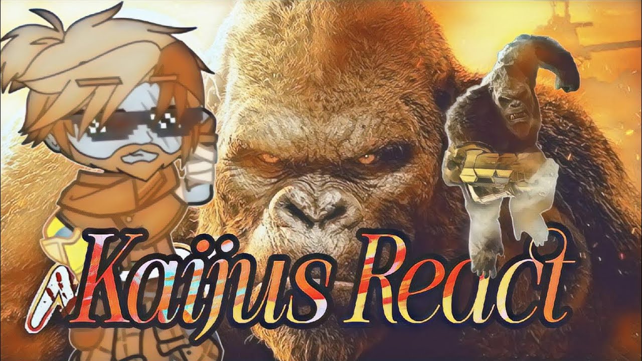 Kaijus Reagindo a Ilha da Caveira - King Kong《Ninja Raps》##gacha #react #kaiju #monsterverse #video 