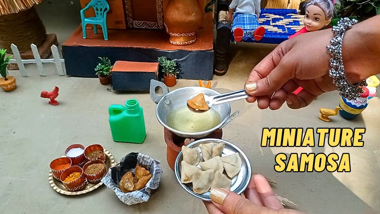 Miniature Potato Samosa Recipe | Street Food | Perfect Samosa | Miniature Masala Cooking |