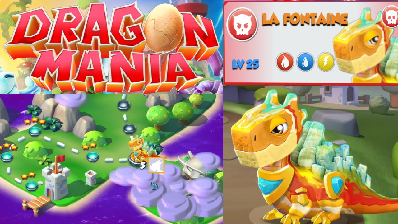 Dragon Mania Legends PC Walkthrough Part 36 - Heroic Mode La Fontaine Boss Battle!