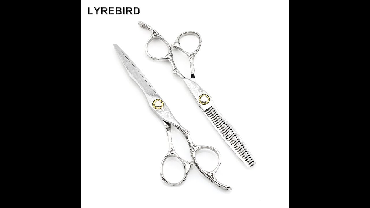 Профессиональные ножницы для волос 6 дюймов Super Japan 440C Damascus Pattern Barber Batsors
