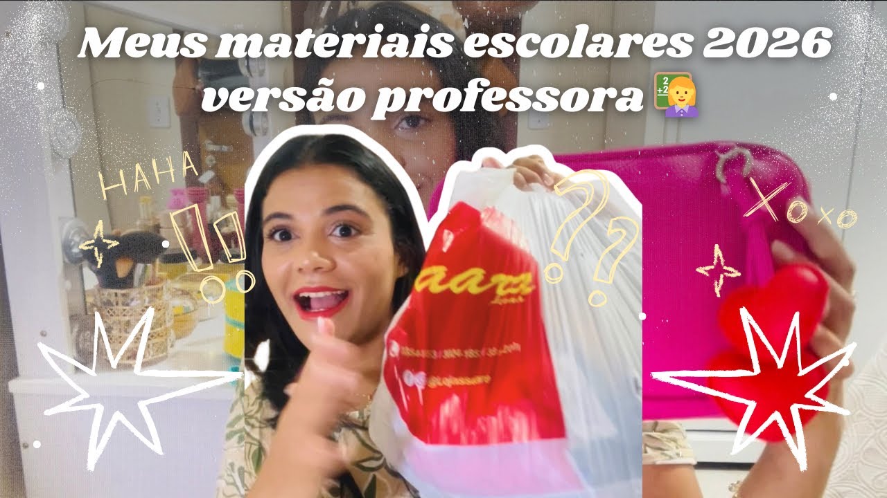 Meus materiais escolares 2026 versão professora de Educação Infantil #educação #materialescolar 