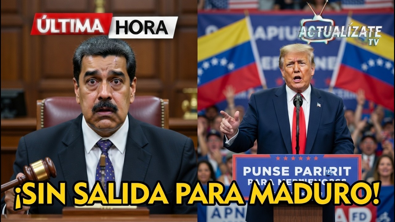 &iexcl;JUSTICIA DE EE.UU! acorrala a Maduro y Trump lanza una propuesta que sacude a Venezuela