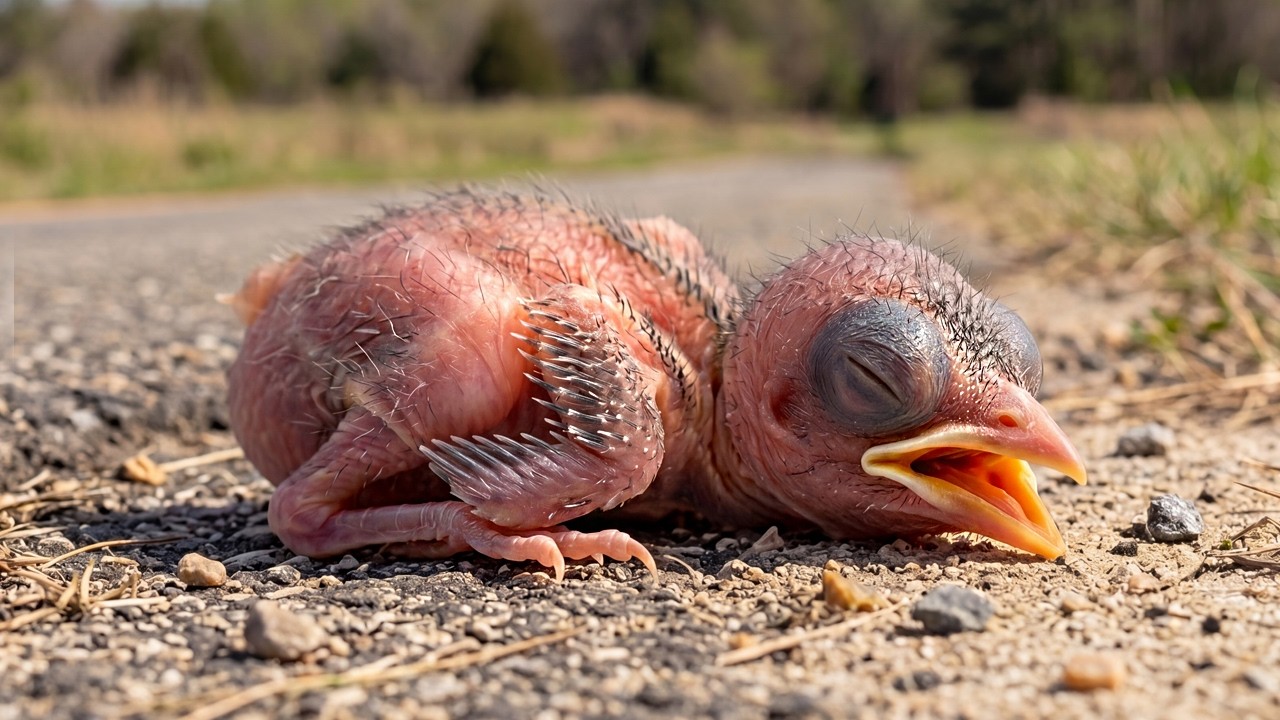 Saving a Tiny Northern Cardinal Found Dying on the Road