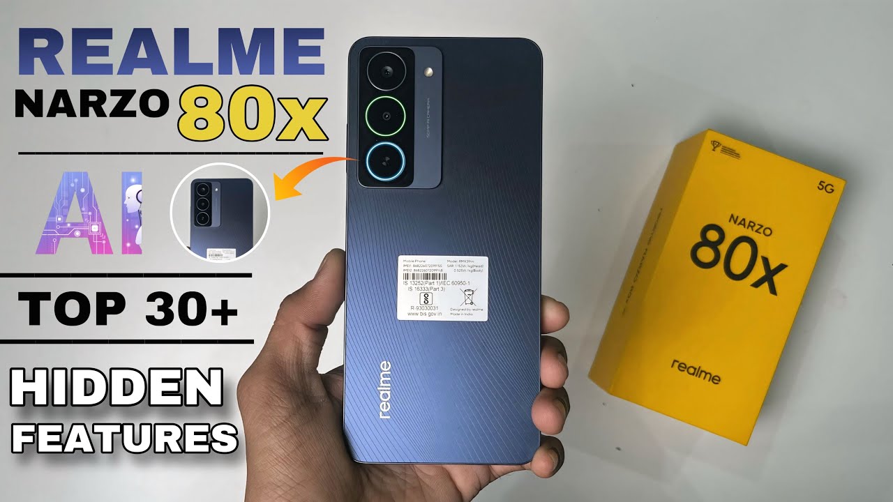 Realme Narzo 80X  Top 30+ Hidden Features | Narzo 80X Tips & Tricks | Realme Narzo 80X