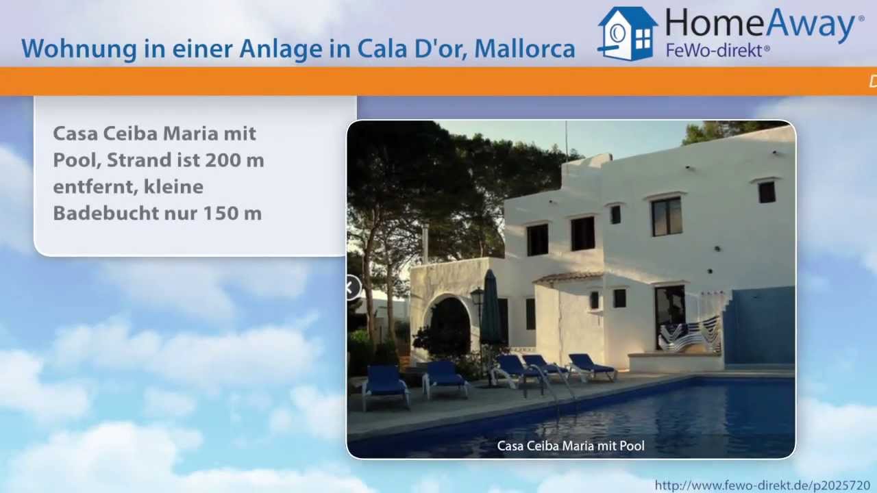 Cala D'or: Casa Ceiba Maria mit Pool, Strand ist 200 m entfernt, kleine - FeWo-direkt.de Video