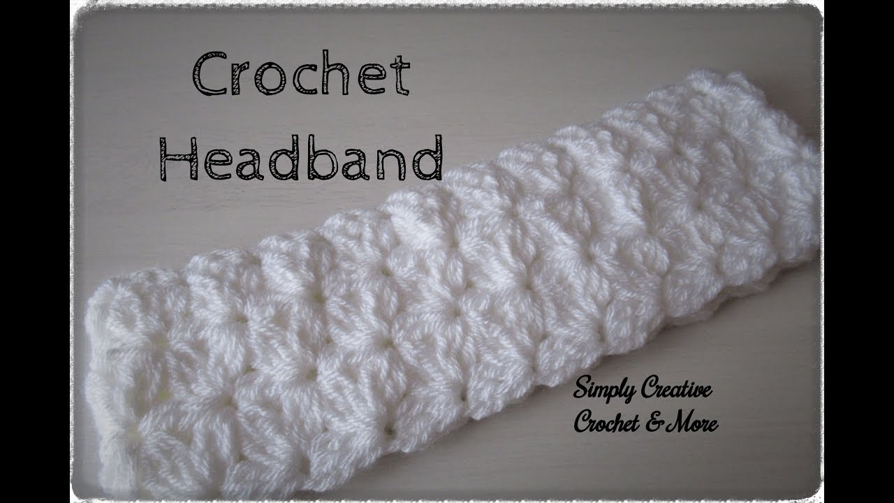 Crochet Headband | Jasmine Stitch in rounds