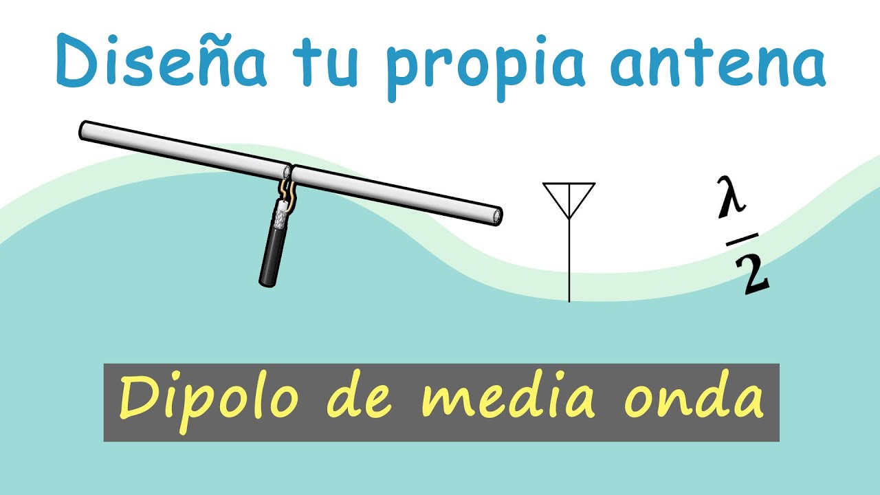 Diseña tu antena a tu frecuencia - Antena dipolo de media onda