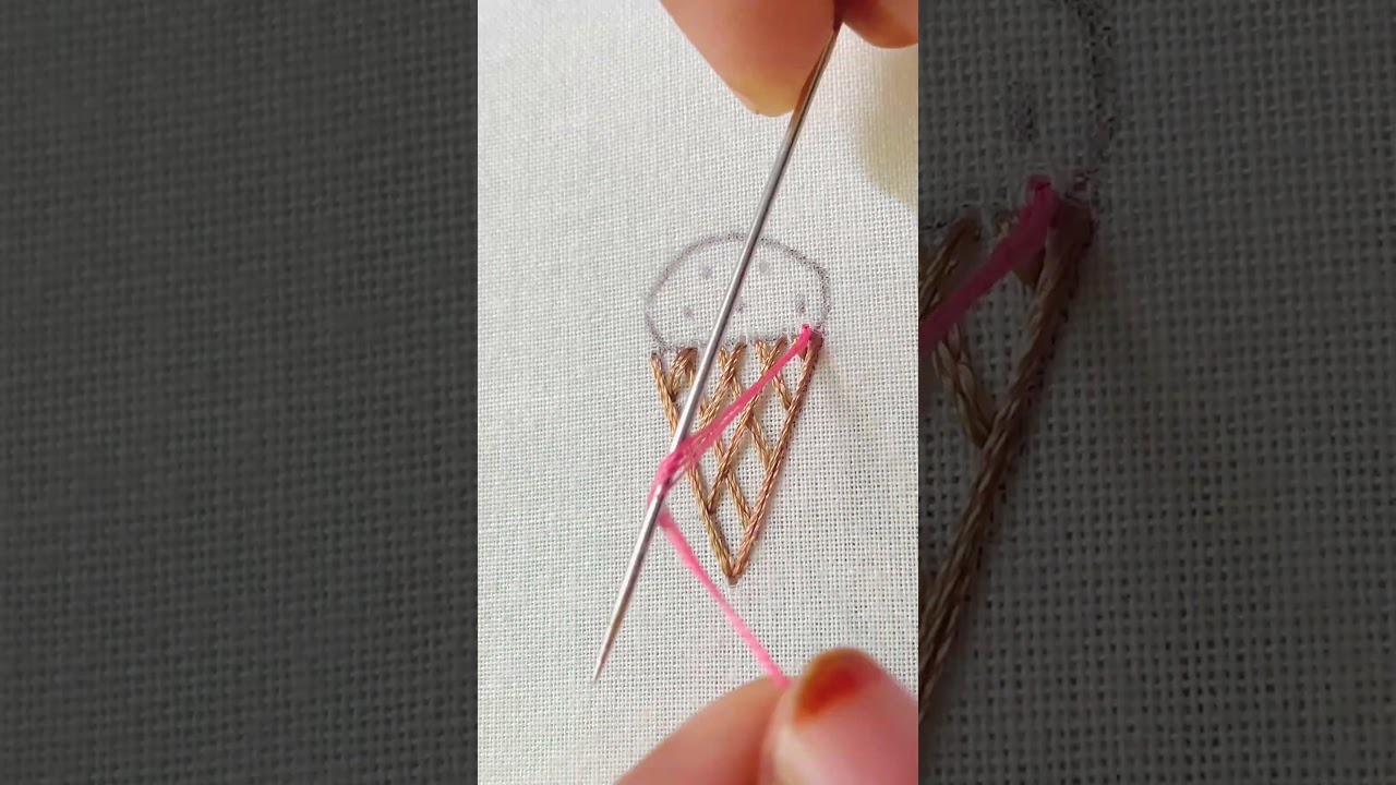 Wow! Beautiful ice cream embroidery for kids dresses