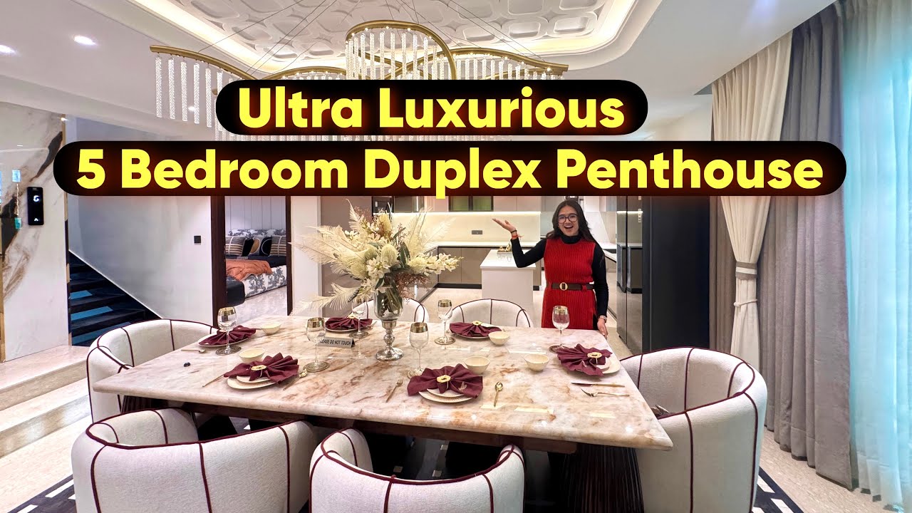 Inside a Luxurious 5 BHK Fully Furnished Duplex Penthouse Sale in Zirakpur Chandigarh | Home Tour 