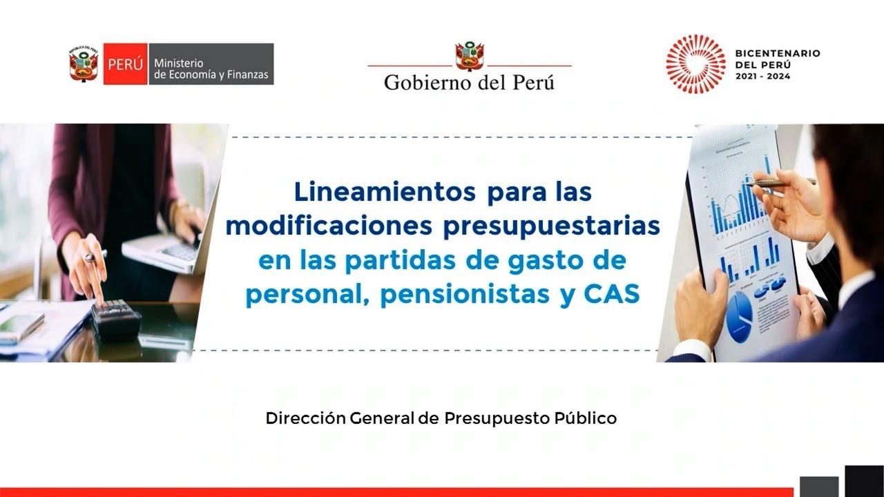 Lineamientos para las modificaciones presupuestarias en las partidas de gasto de personal