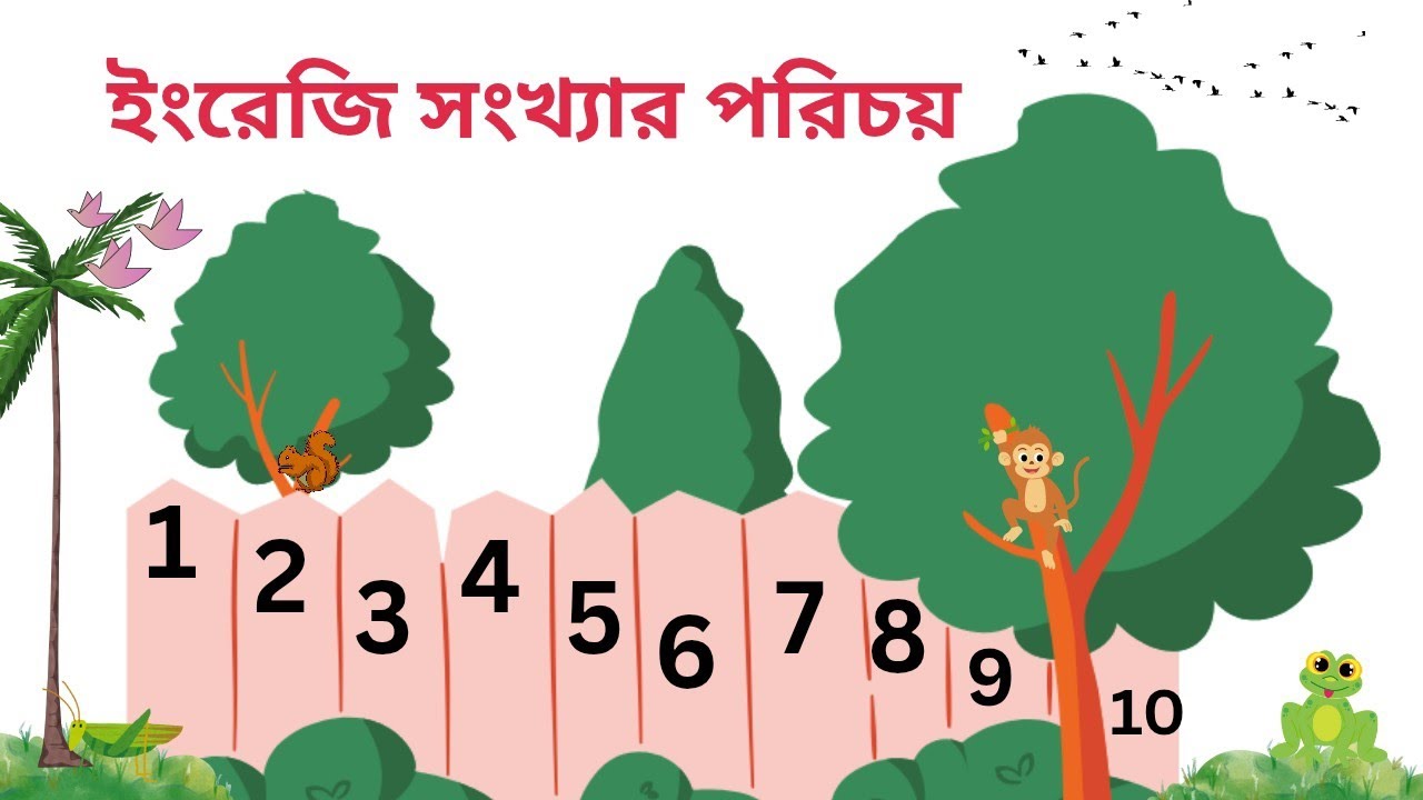 ইংরেজি সংখ্যার পরিচয় ll ওয়ান টু থ্রি ফোর ll Learn English Numbers ll Counting 1 to 10 ll