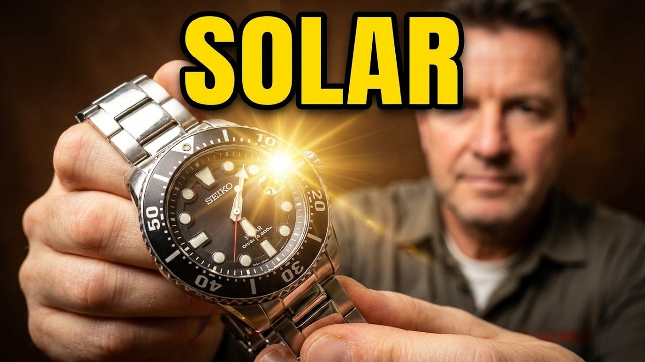 Taucheruhr: Seiko Prospex Solar Divers 200 m (SNE437P1 / V157) Sport Quarz Uhr - Clock Diver Watch