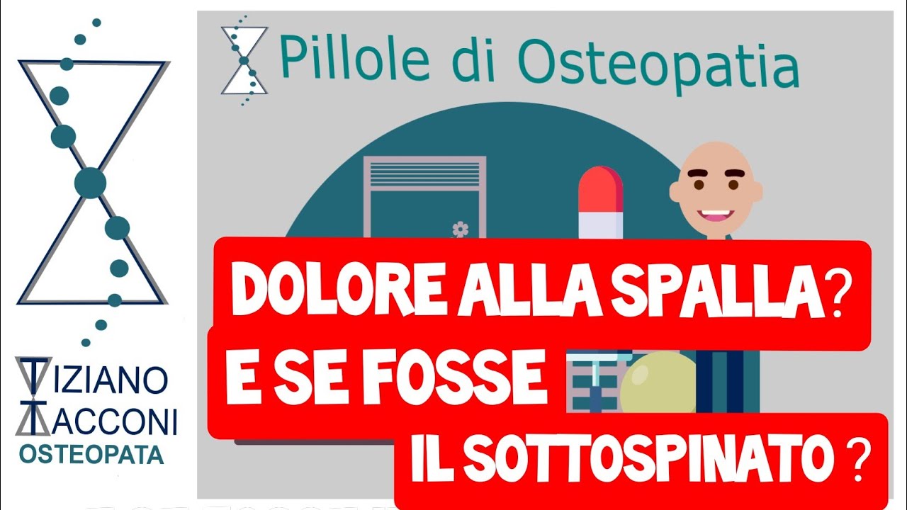 Sottospinato : come scioglierlo... ( supporto al trattamento osteopatico )