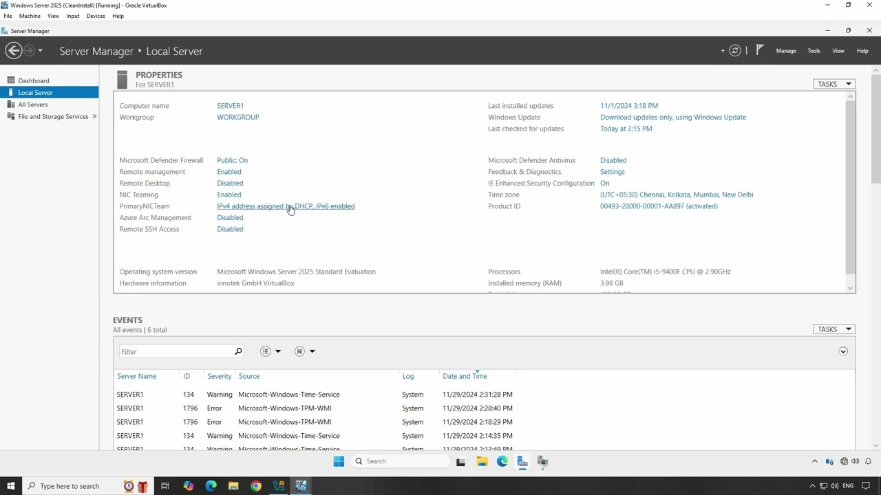 14. Как настроить объединение сетевых карт в Windows Server 2025