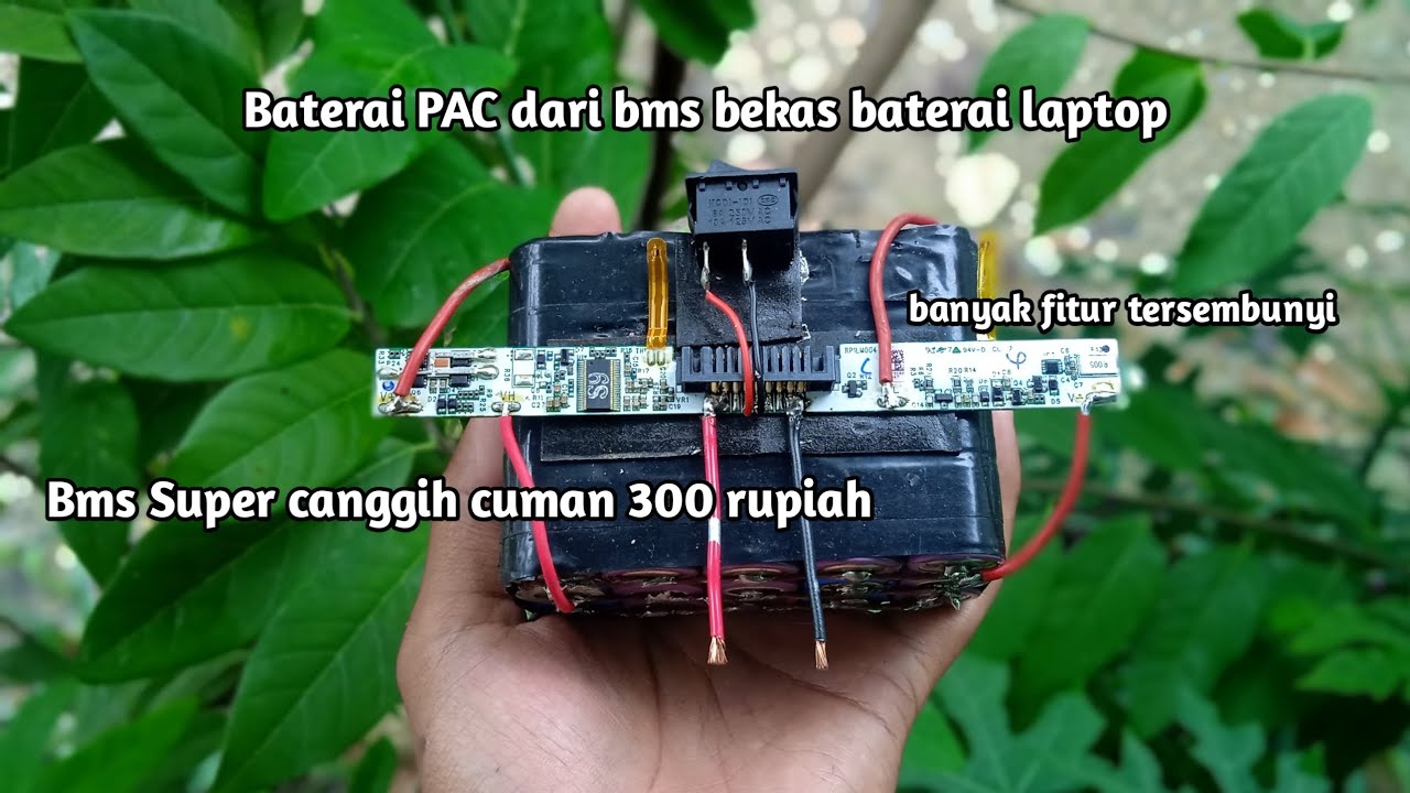 fungsi rahasia bms bekas baterai laptop!!