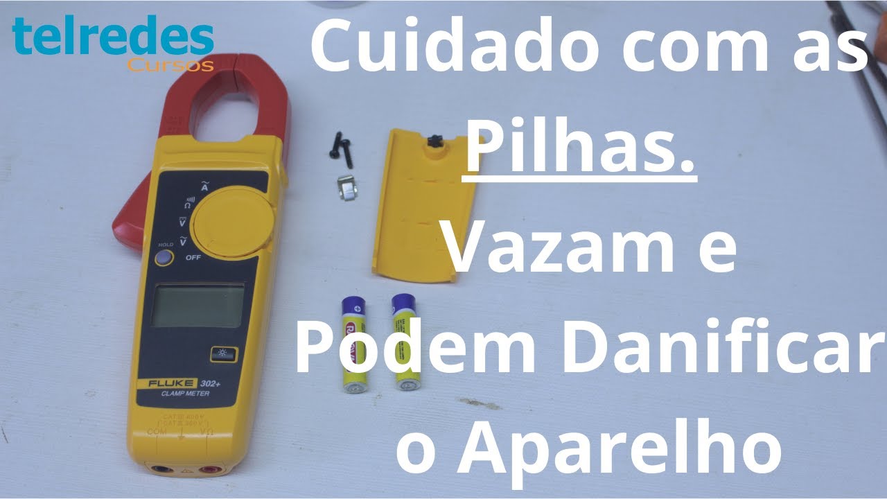 Cuidado com a Pilhas, Elas vazam e Você Pode Perder o aparelho de Testes