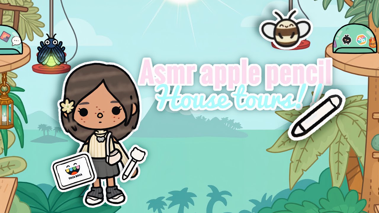 Asmr apple pencil house tours! (Give creds if you use the houses) #tocaboca #viral #fyp 