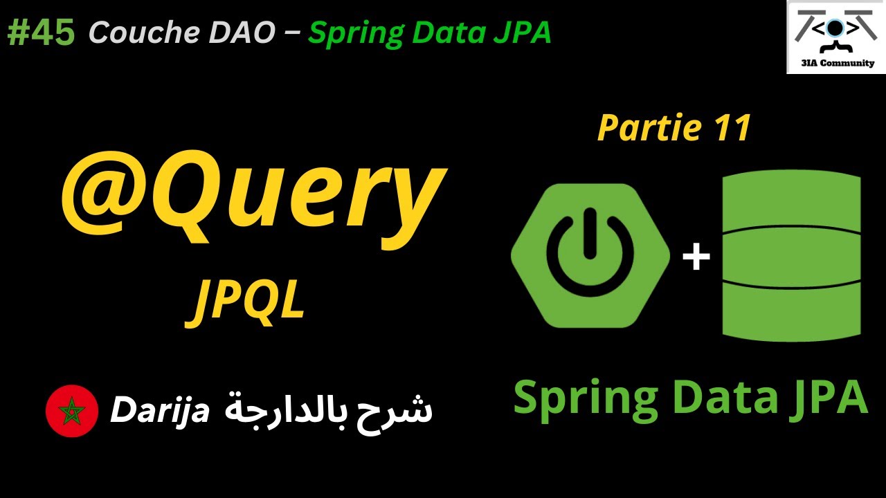 #45⚡ Couche DAO – Spring Data JPA : @Query & JPQL | Partie 2