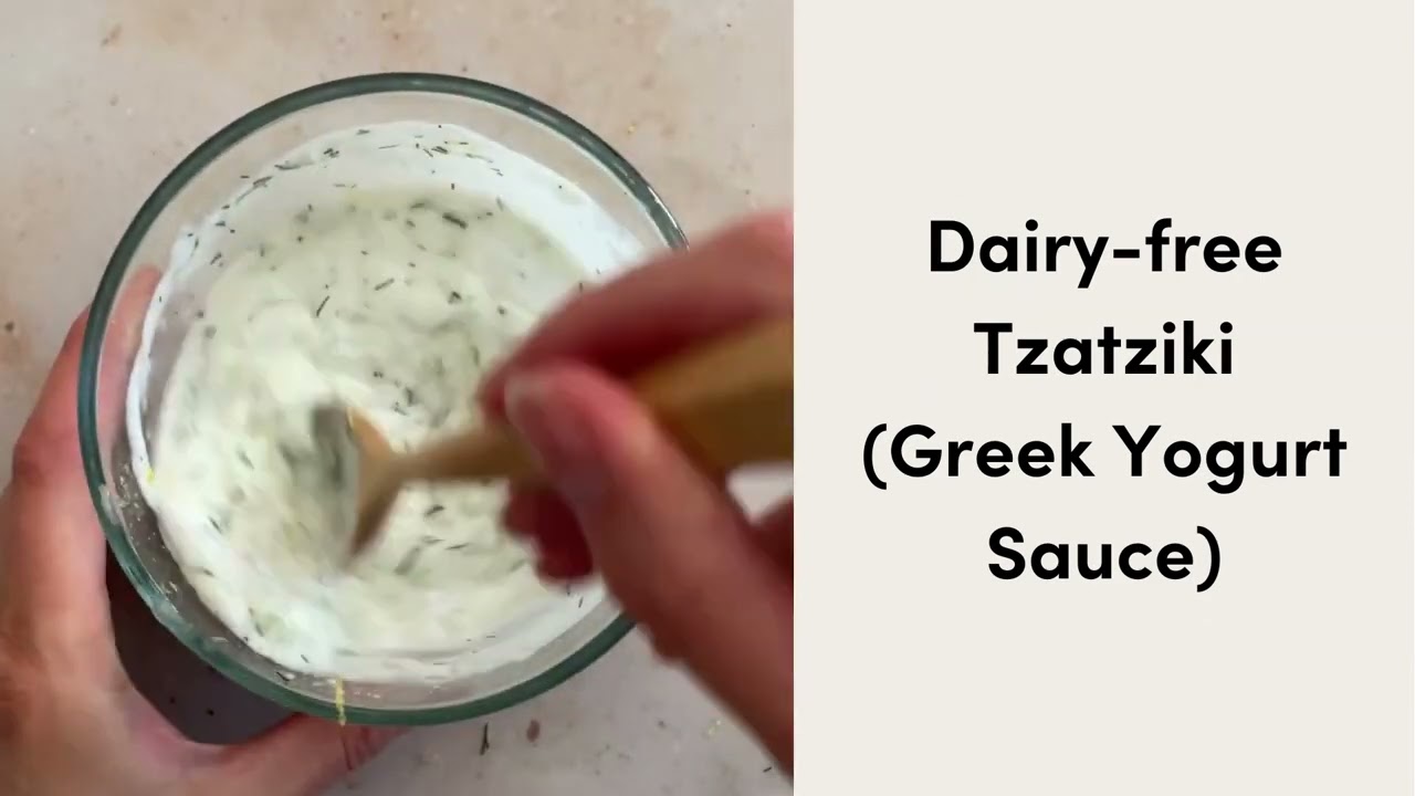 Dairy-free Tzatziki Greek Yogurt Sauce (Paleo)