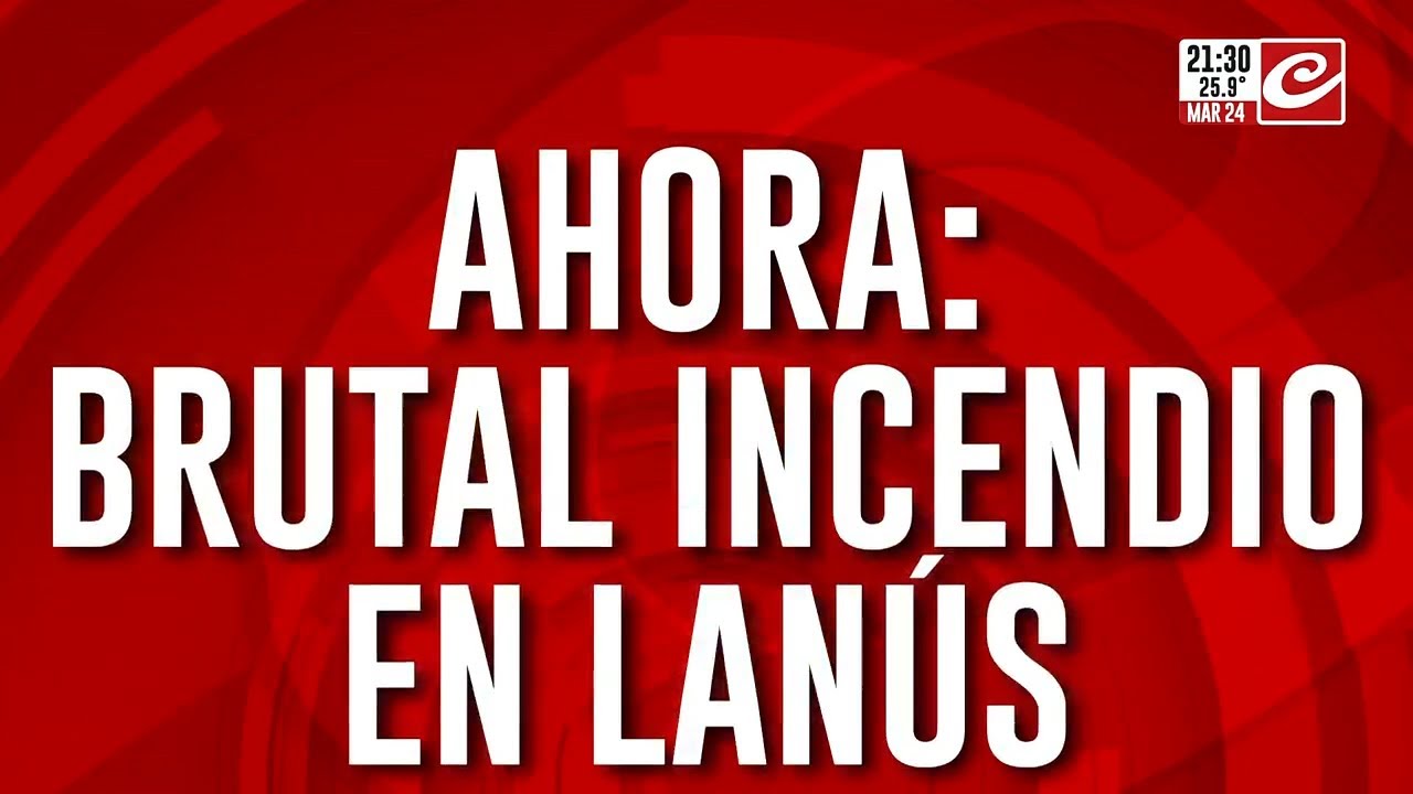 Ahora: se incendia una fábrica de cuero en Lanus