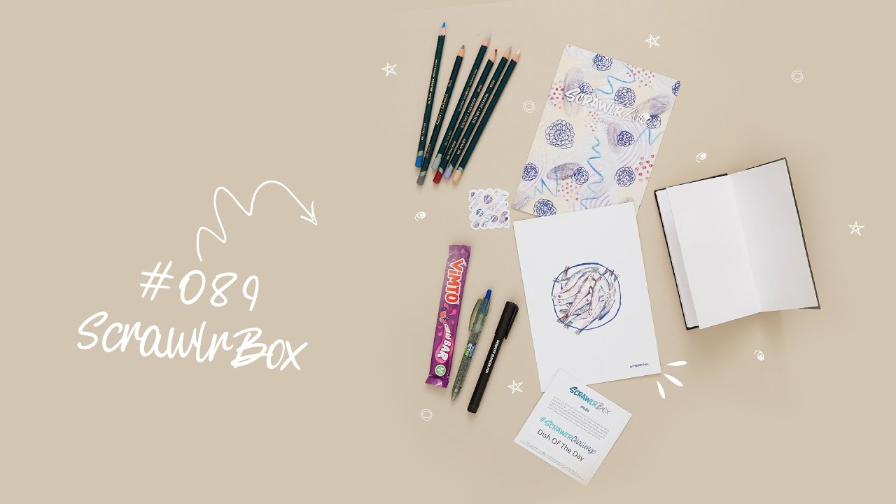 Unboxing the #089 ScrawlrBox! Take a look at the delectable supplies featured in this months box.