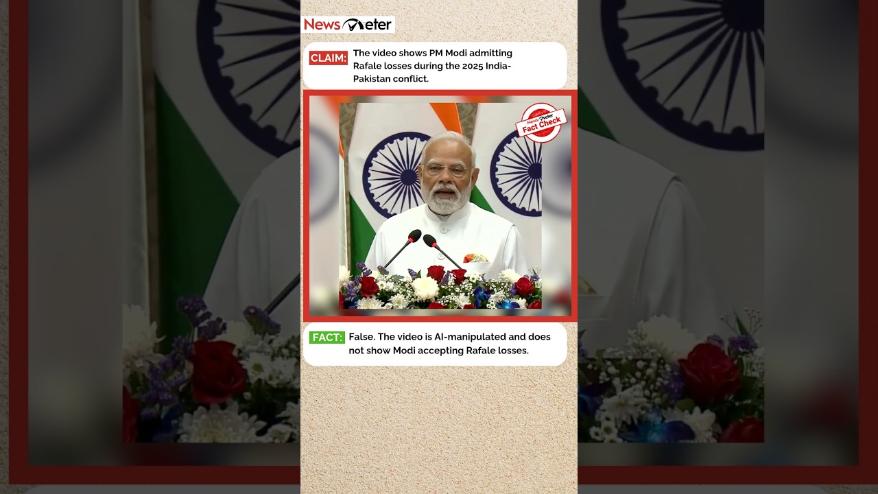 #Factcheck: Did Modi admit Rafale losses to Pakistan? No, video is AI-manipulated