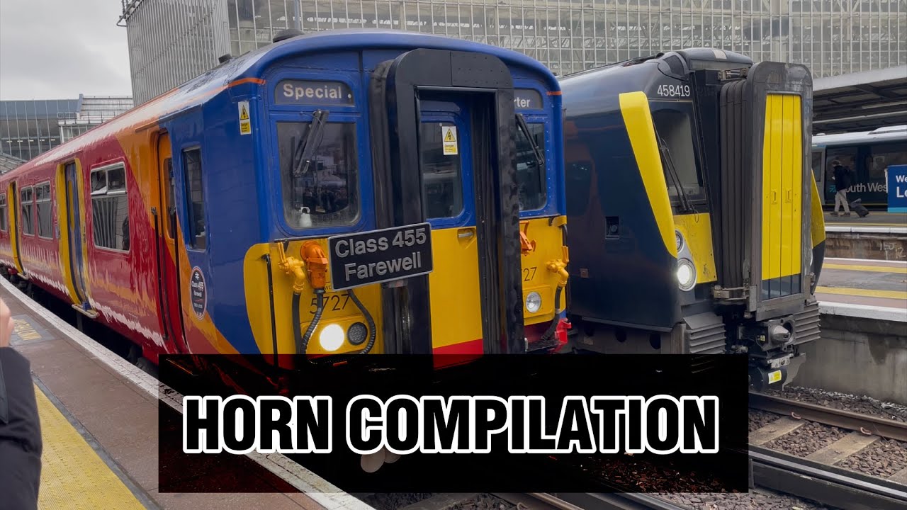 Class 455 Farewell Tour Horn Compilation 