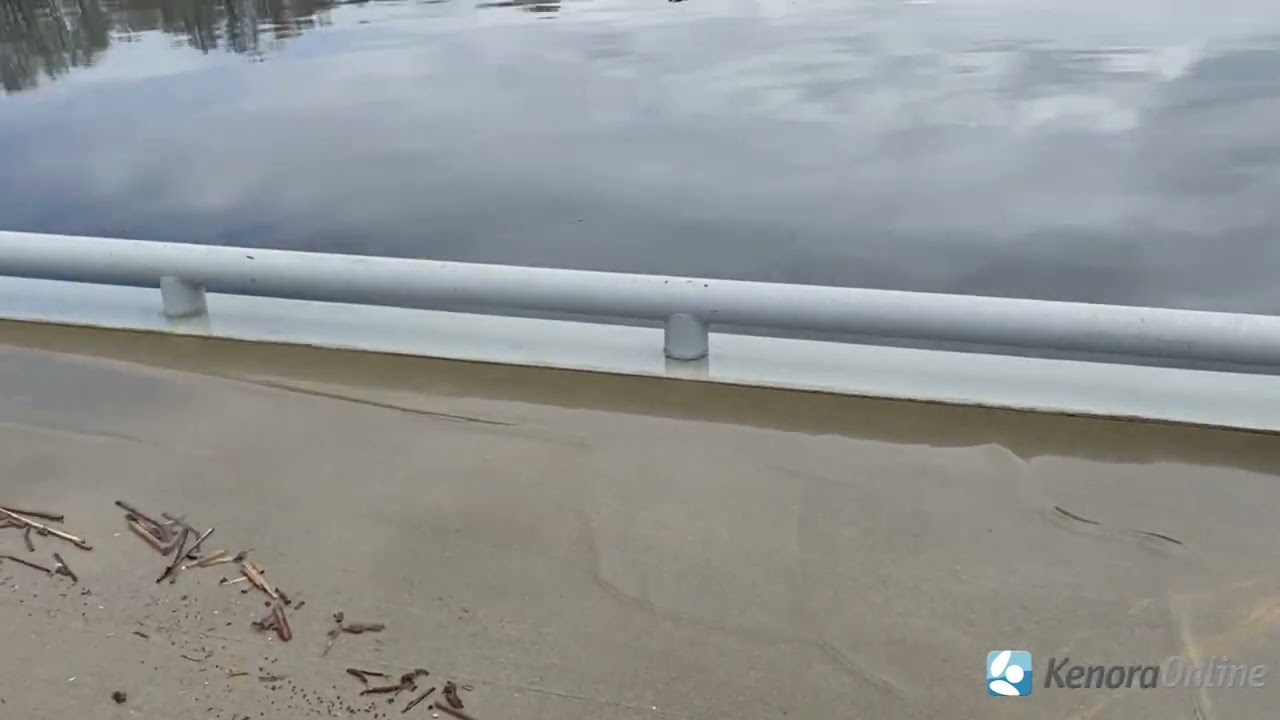 Flooding at Vermilion Bay's Government Dock in 2022
