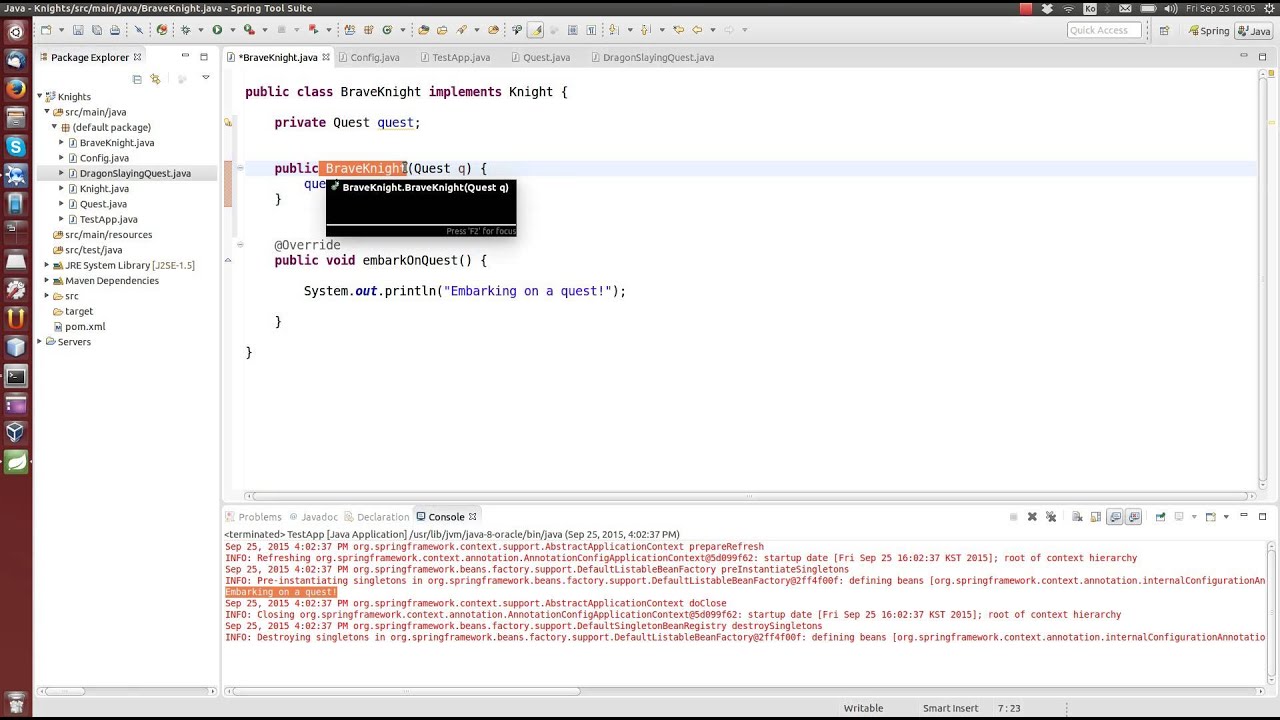 Spring Framework Tutorial 1: Defining and manually wiring beans