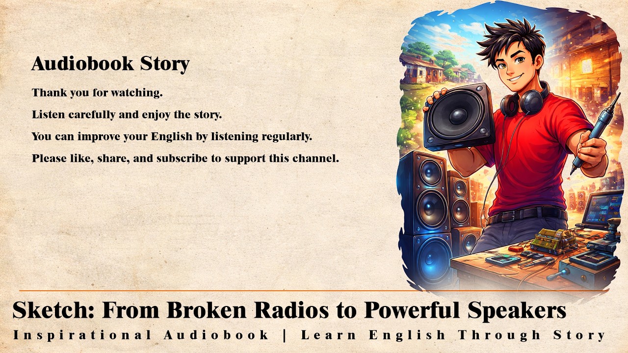 Sketch: From Broken Radios to Powerful Speakers | Inspirational Story in English