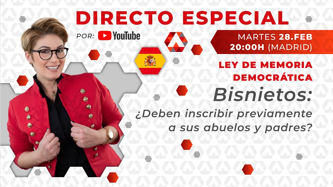 🇪🇸 LMD: ¿Deben los bisnietos inscribir previamente a sus abuelos y padres?