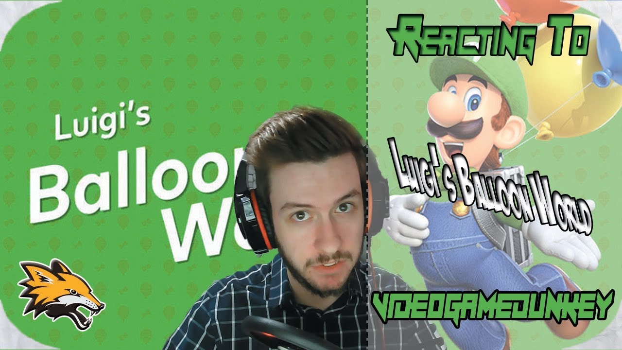 Reacting to videogamedunkey Luigi's Balloon World