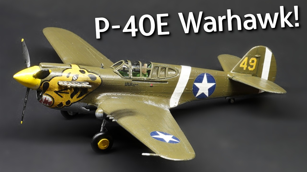 Could Probably Be Better! Curtiss P-40E Warhawk Plastic Model Kit From Heller - Build & Review