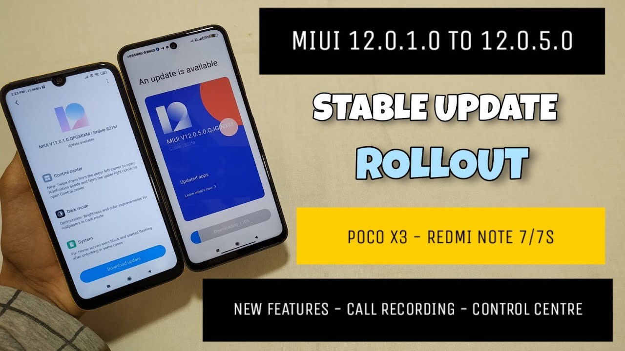 OFFICIAL MIUI 12.0.1.0 TO MIUI 12.0.5.0 UPDATE Rolling Out | MIUI 12 STABLE UPDATE