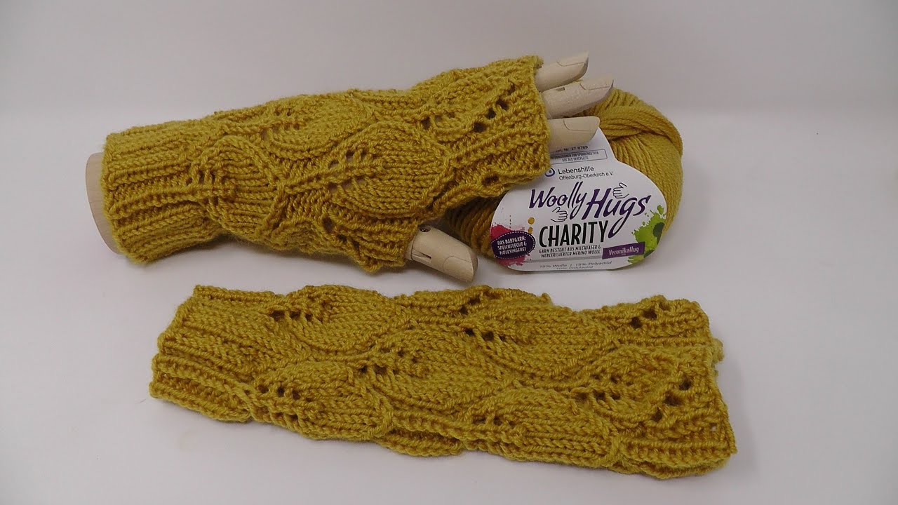Armstulpen "Catch" stricken - CHARITY von Woolly Hugs