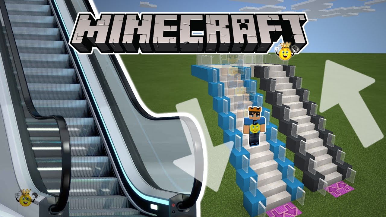 ⭐Como fazer Escada Rolante ⬆⬇ Shopping Minecraft❕