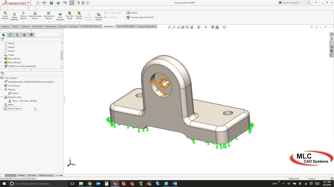 Getting Started with SOLIDWORKS Simulation