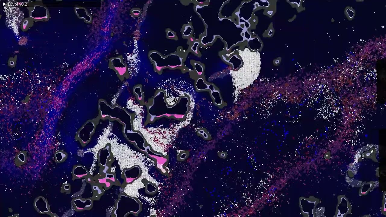 Eevol v0.2 cell based artificial life simulator